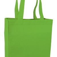 BAGANDTOTE CANVAS TOTE BAG LIME Heavy Canvas Shopping Tote