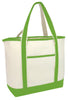 BAGANDTOTE CANVAS TOTE BAG LIME Jumbo Size Heavy Canvas Deluxe Tote Bag