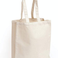 BAGANDTOTE CANVAS TOTE BAG NATURAL Cheap Canvas Tote Bag / Book Bag with Gusset