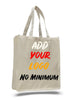 CUSTOM HEAVY SHOPPER CANVAS TOTE BAG