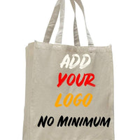 CUSTOM HEAVY SHOPPER CANVAS TOTE BAG