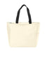 BAGANDTOTE CANVAS TOTE BAG NATURAL Essential Zip Polyester Canvas Tote Bag