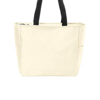 BAGANDTOTE CANVAS TOTE BAG NATURAL Essential Zip Polyester Canvas Tote Bag