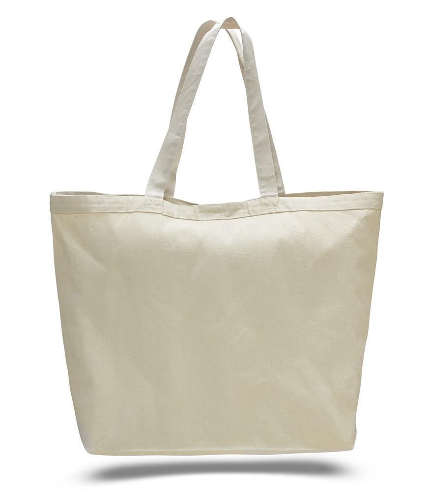 Large Heavy Canvas Tote Bags with Hook and Loop Closure | BAGANDTOTE.COM