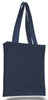 BAGANDTOTE CANVAS TOTE BAG NAVY Cheap Canvas Tote Bag / Book Bag with Gusset