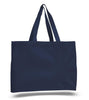 BAGANDTOTE CANVAS TOTE BAG NAVY Full Gusset Heavy Cheap Canvas Tote Bags