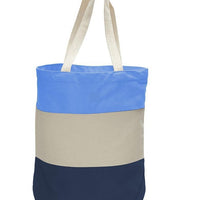 BAGANDTOTE CANVAS TOTE BAG NAVY Wholesale Heavy Canvas Tote Bags Tri-Color