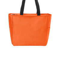 BAGANDTOTE CANVAS TOTE BAG ORANGE Essential Zip Polyester Canvas Tote Bag