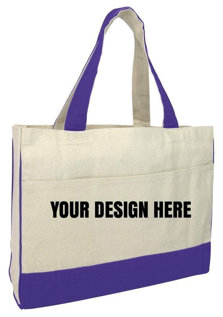 personalized tote bags with zipper