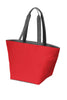 BAGANDTOTE Canvas Tote Bag RED Carry All Zip Polyester Canvas Tote Bag