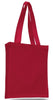 BAGANDTOTE CANVAS TOTE BAG RED Cheap Canvas Tote Bag / Book Bag with Gusset