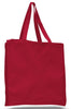 BAGANDTOTE CANVAS TOTE BAG RED Heavy Wholesale Canvas Tote bags With Full Gusset