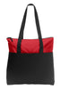 BAGANDTOTE CANVAS TOTE BAG RED Zip-Top Convention Polyester Canvas Tote Bag