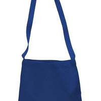 BAGANDTOTE CANVAS TOTE BAG ROYAL Small Messenger Canvas Tote Bag with Long Straps