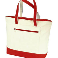 SET OF 24 HEAVY CANVAS ZIPPERED SHOPPING TOTE BAGS