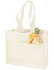 SET OF 50 HEAVY CANVAS TOTE BAG WITH COLORED TRIM