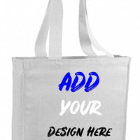 CUSTOM CHEAP CANVAS TOTE BAG / BOOK BAG WITH GUSSET