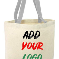 CUSTOM COTTON CANVAS TOTE BAGS WITH CONTRAST HANDLES