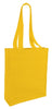 BAGANDTOTE CANVAS TOTE BAG YELLOW Cheap Canvas Tote Bag / Book Bag with Gusset