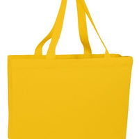 BAGANDTOTE CANVAS TOTE BAG YELLOW Full Gusset Heavy Cheap Canvas Tote Bags
