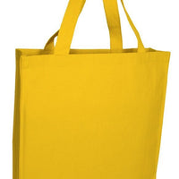 BAGANDTOTE CANVAS TOTE BAG YELLOW Heavy Wholesale Canvas Tote bags With Full Gusset