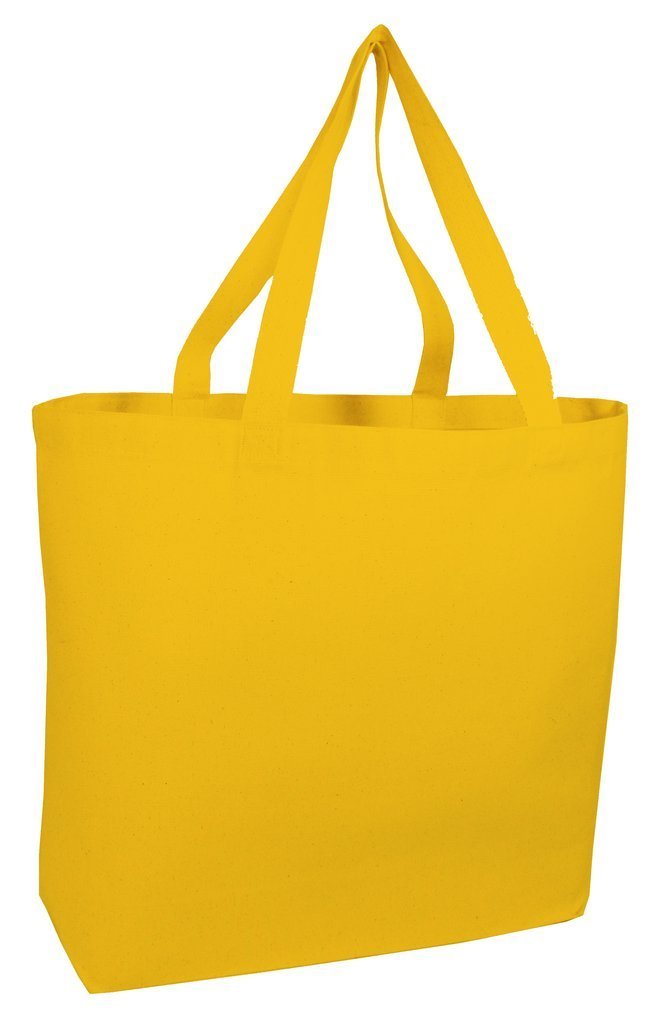 Yellow Cotton Bags Long Handles