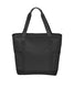 BAGANDTOTE.COM CANVAS TOTE BAG BLACK On-The-Go Polyester Canvas Tote Bag