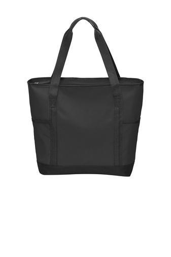 BAGANDTOTE.COM CANVAS TOTE BAG BLACK On-The-Go Polyester Canvas Tote Bag