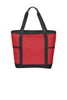 BAGANDTOTE.COM CANVAS TOTE BAG RED On-The-Go Polyester Canvas Tote Bag