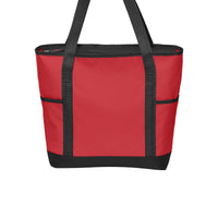 BAGANDTOTE.COM CANVAS TOTE BAG RED On-The-Go Polyester Canvas Tote Bag