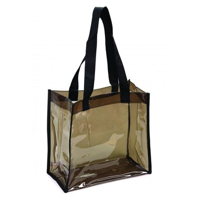 Transparent Black Tote Bag