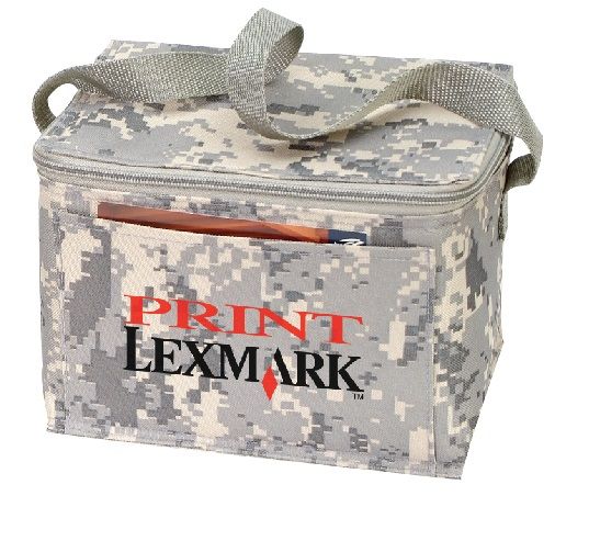 BAGANDTOTE COOLER BAG Tan Digital Camo Custom Digital Camo 6 Pack Poly Cooler