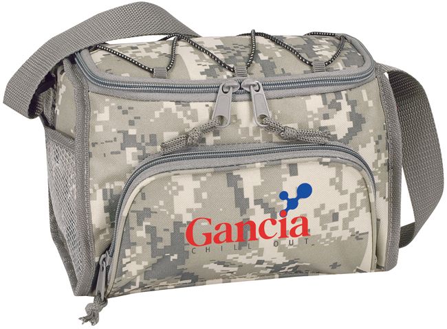 BAGANDTOTE COOLER BAG Tan digital camo Custom Digital Camo 6 Pack Poly Cooler