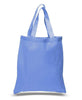 BAGANDTOTE COTTON TOTE BAG CAROLINA BLUE NEW Economical 100% Cotton Reusable Wholesale Tote Bags