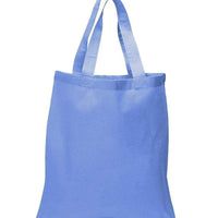 BAGANDTOTE COTTON TOTE BAG CAROLINA BLUE NEW Economical 100% Cotton Reusable Wholesale Tote Bags