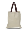 BAGANDTOTE COTTON TOTE BAG CHOCOLATE HIGH QUALITY PROMOTIONAL COLOR HANDLES TOTE BAG 100% COTTON
