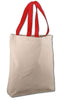 BAGANDTOTE COTTON TOTE BAG Cotton Canvas Tote Bags with Contrast Handles