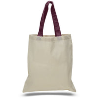 BAGANDTOTE COTTON TOTE BAG Custom Cotton Tote Bag Color Handles