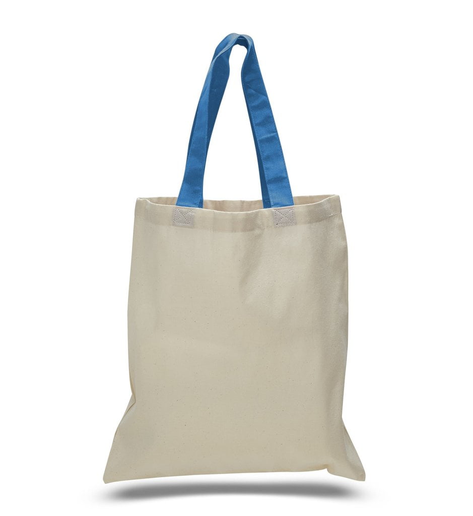 Custom Color Handles 100 Cotton Tote Bag BAGANDTOTE.COM