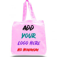 CUSTOM ECONOMICAL 100% COTTON CHEAP TOTE BAGS W/GUSSET