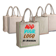 CUSTOM FANCY HANDLE 100% COTTON TOTE BAG