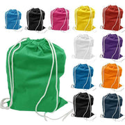 BAGANDTOTE COTTON TOTE BAG Economical Sport Cotton Drawstring Bag Cinch Packs