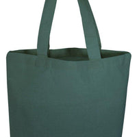 BAGANDTOTE COTTON TOTE BAG FOREST GREEN Economical 100% Cotton Cheap Tote Bags W/Gusset