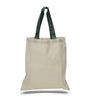 BAGANDTOTE COTTON TOTE BAG FOREST GREEN HIGH QUALITY PROMOTIONAL COLOR HANDLES TOTE BAG 100% COTTON