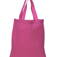 BAGANDTOTE COTTON TOTE BAG HOT PINK NEW Economical 100% Cotton Reusable Wholesale Tote Bags