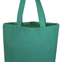 BAGANDTOTE COTTON TOTE BAG KELLY GREEN Economical 100% Cotton Cheap Tote Bags W/Gusset