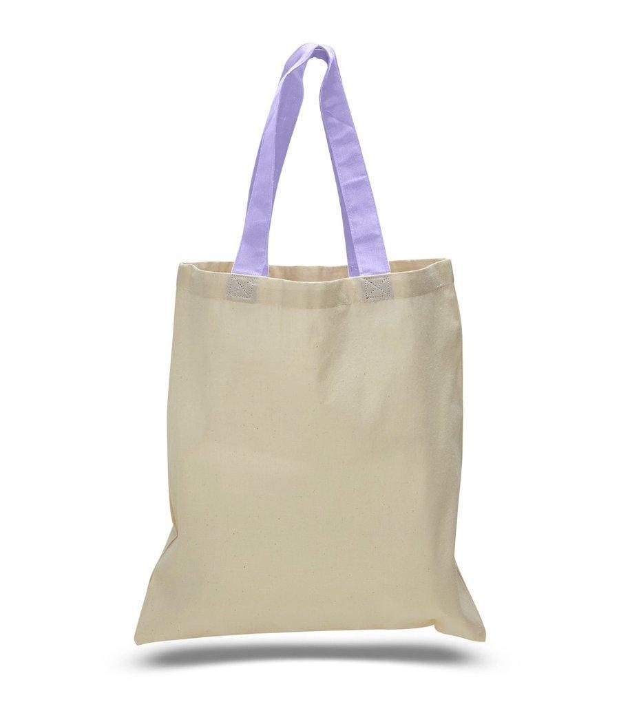 HIGH QUALITY PROMOTIONAL COLOR HANDLES TOTE BAG 100% COTTON ...