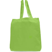 CUSTOM ECONOMICAL 100% COTTON CHEAP TOTE BAGS W/GUSSET