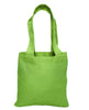 BAGANDTOTE COTTON TOTE BAG LIME Custom MINI Cotton Tote Bag with Fabric Handles