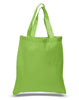 BAGANDTOTE COTTON TOTE BAG LIME NEW Economical 100% Cotton Reusable Wholesale Tote Bags